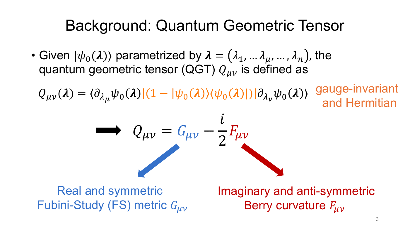 Density Matrix Geometry and Response Functions — slides — page 2 of 48