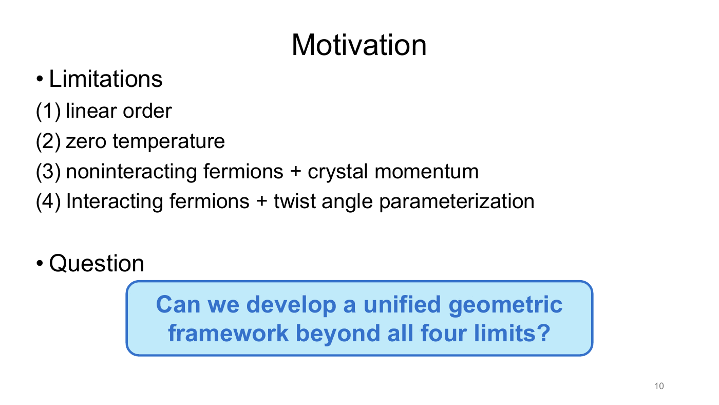 Density Matrix Geometry and Response Functions — slides — page 9 of 48