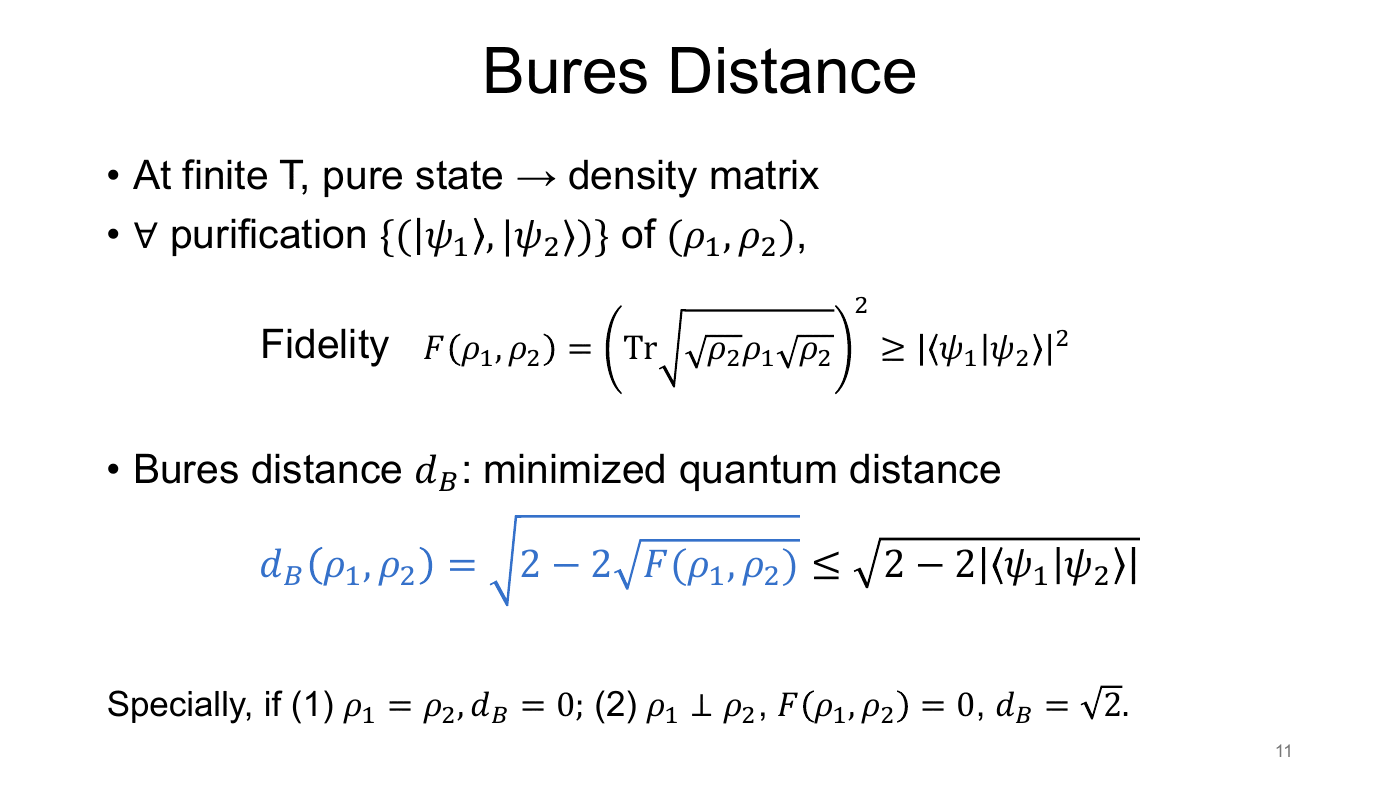 Density Matrix Geometry and Response Functions — slides — page 10 of 48