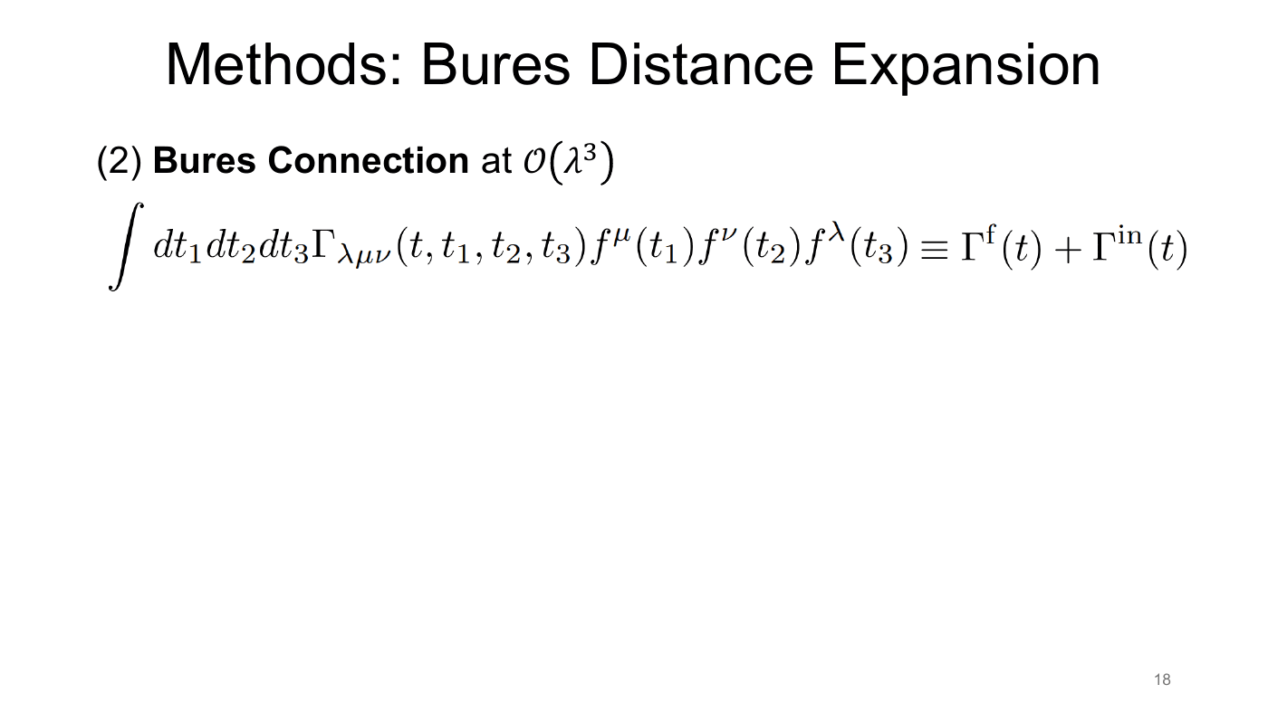 Density Matrix Geometry and Response Functions — slides — page 17 of 48
