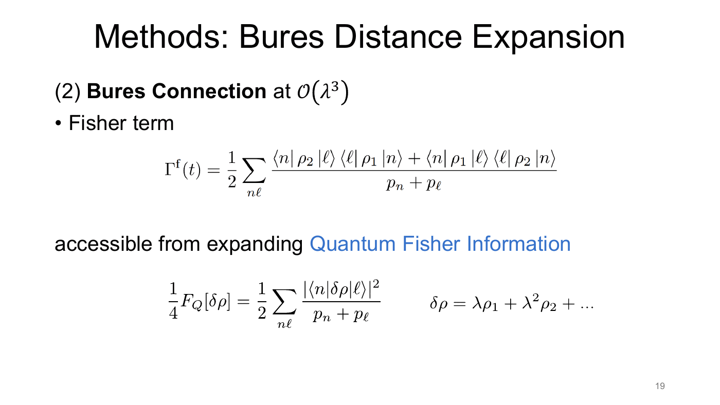 Density Matrix Geometry and Response Functions — slides — page 18 of 48