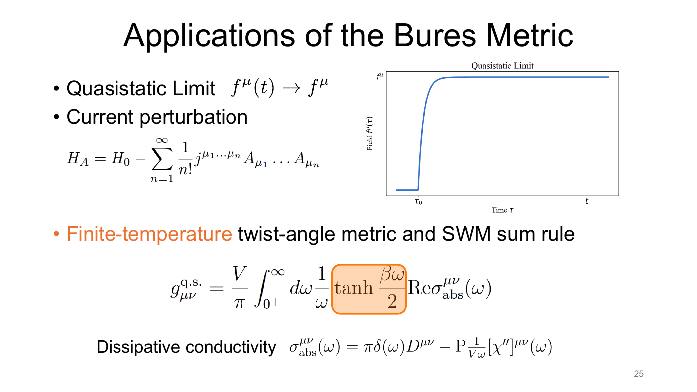 Density Matrix Geometry and Response Functions — slides — page 27 of 48