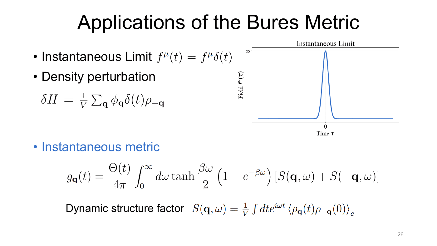 Density Matrix Geometry and Response Functions — slides — page 28 of 48