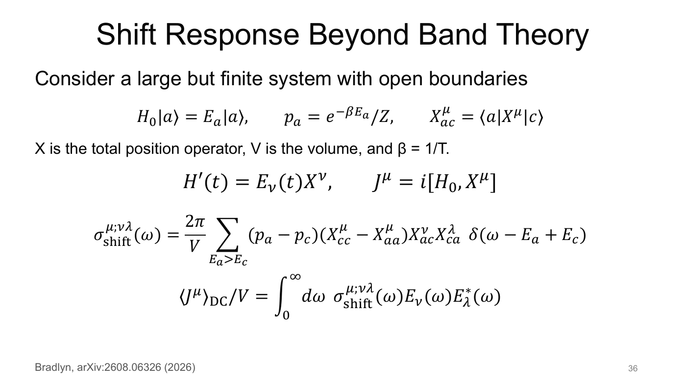Density Matrix Geometry and Response Functions — slides — page 38 of 48