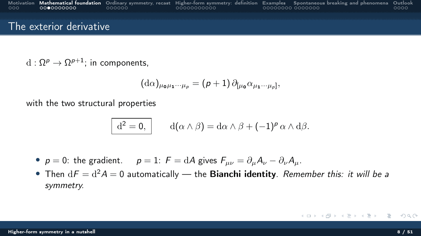 Higher-Form Symmetry in a Nutshell — slides — page 8 of 51