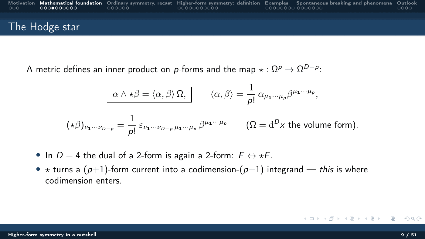 Higher-Form Symmetry in a Nutshell — slides — page 9 of 51