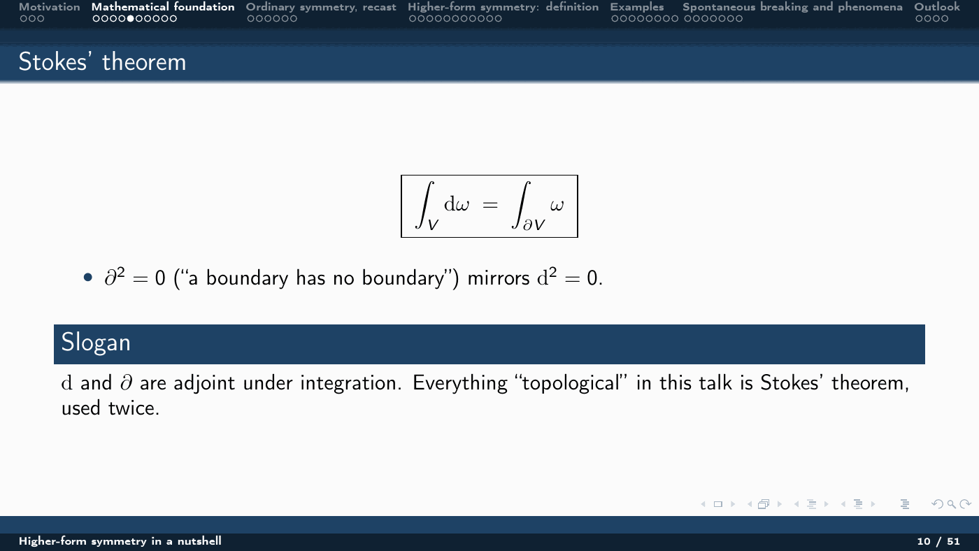 Higher-Form Symmetry in a Nutshell — slides — page 10 of 51