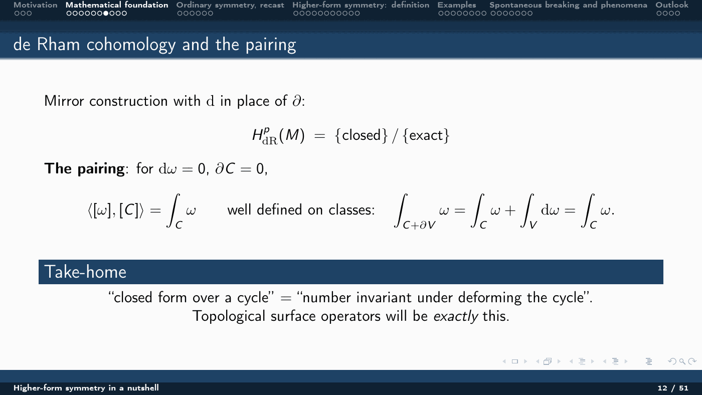 Higher-Form Symmetry in a Nutshell — slides — page 12 of 51