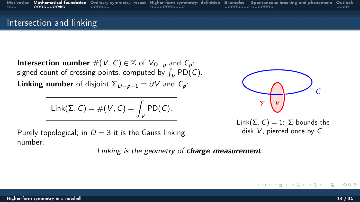 Higher-Form Symmetry in a Nutshell — slides — page 14 of 51