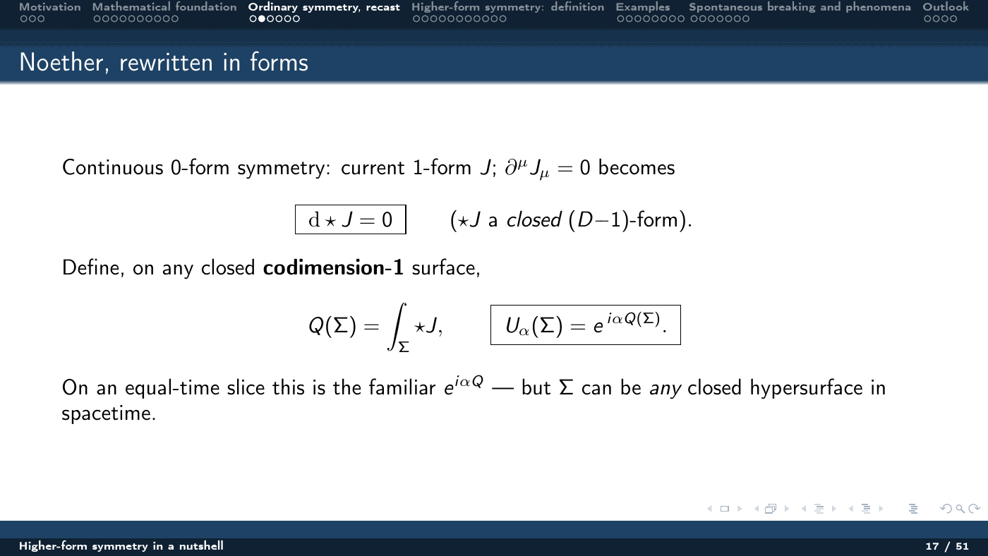 Higher-Form Symmetry in a Nutshell — slides — page 17 of 51