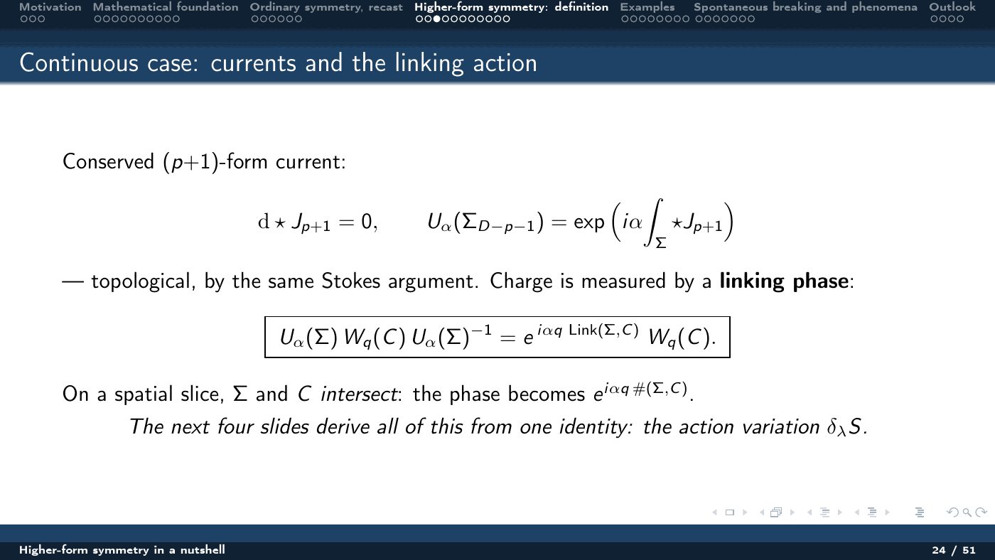 Higher-Form Symmetry in a Nutshell — slides — page 24 of 51