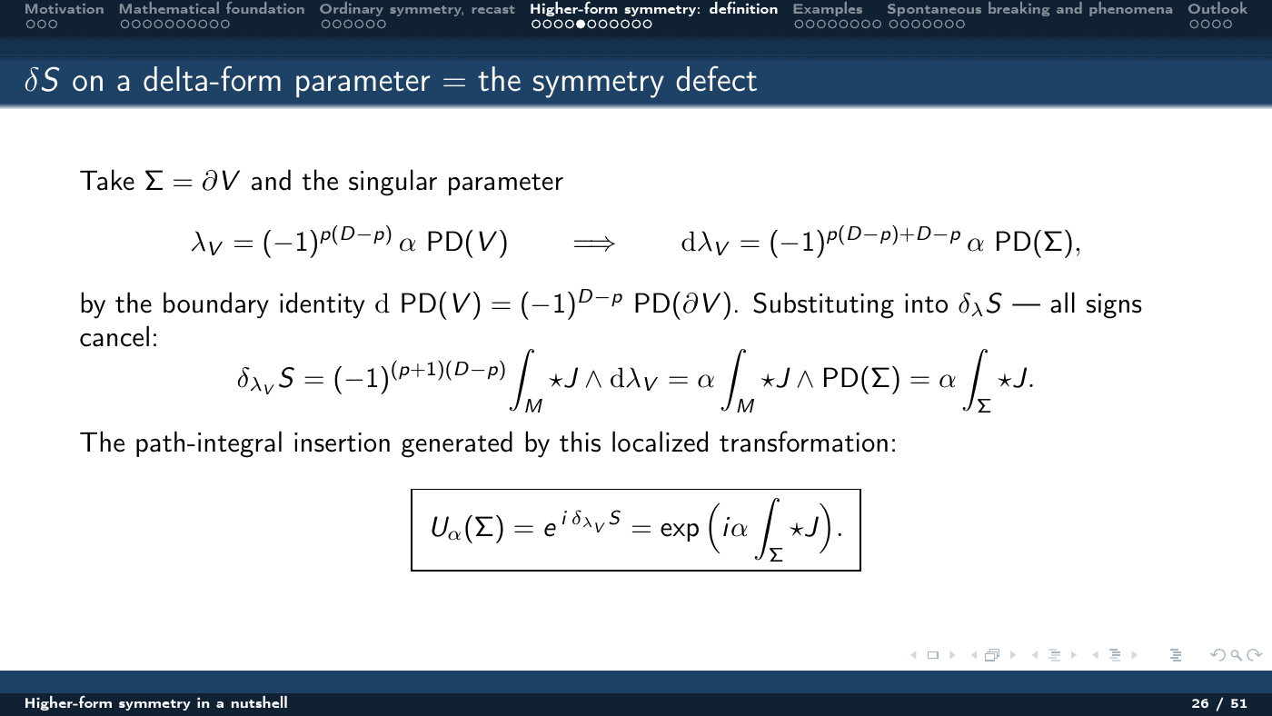 Higher-Form Symmetry in a Nutshell — slides — page 26 of 51