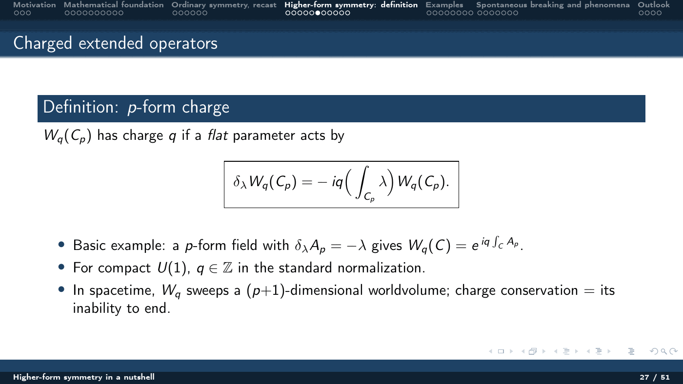 Higher-Form Symmetry in a Nutshell — slides — page 27 of 51