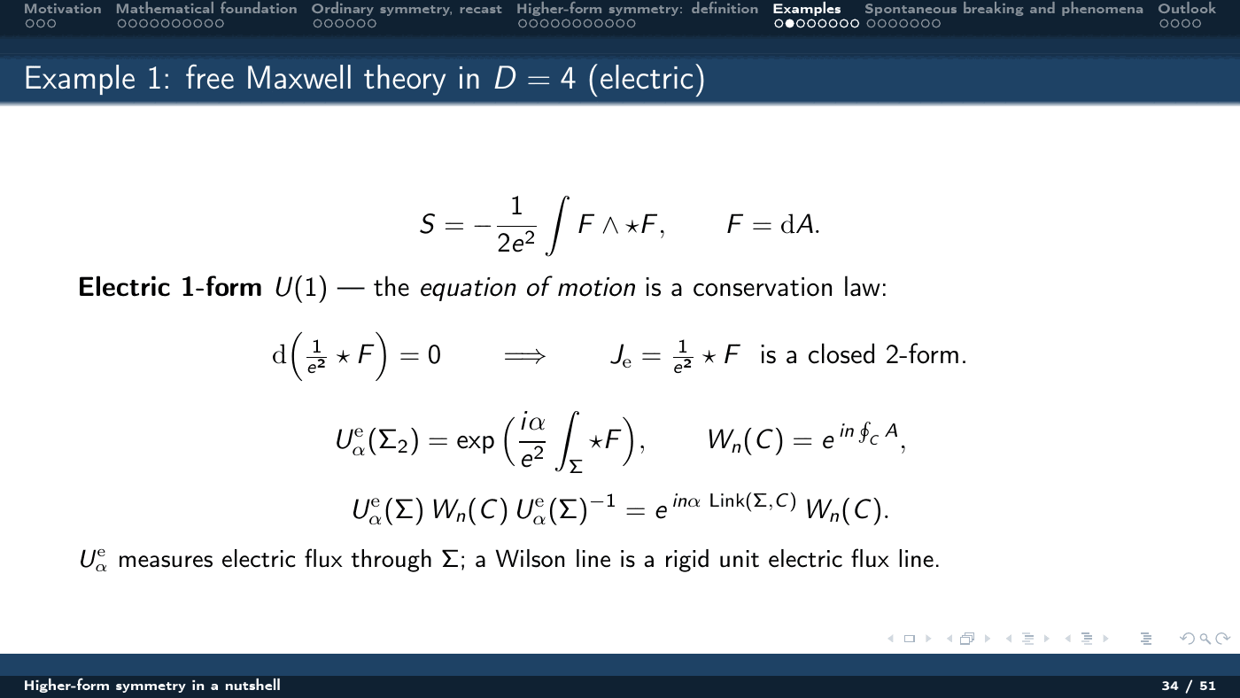 Higher-Form Symmetry in a Nutshell — slides — page 34 of 51