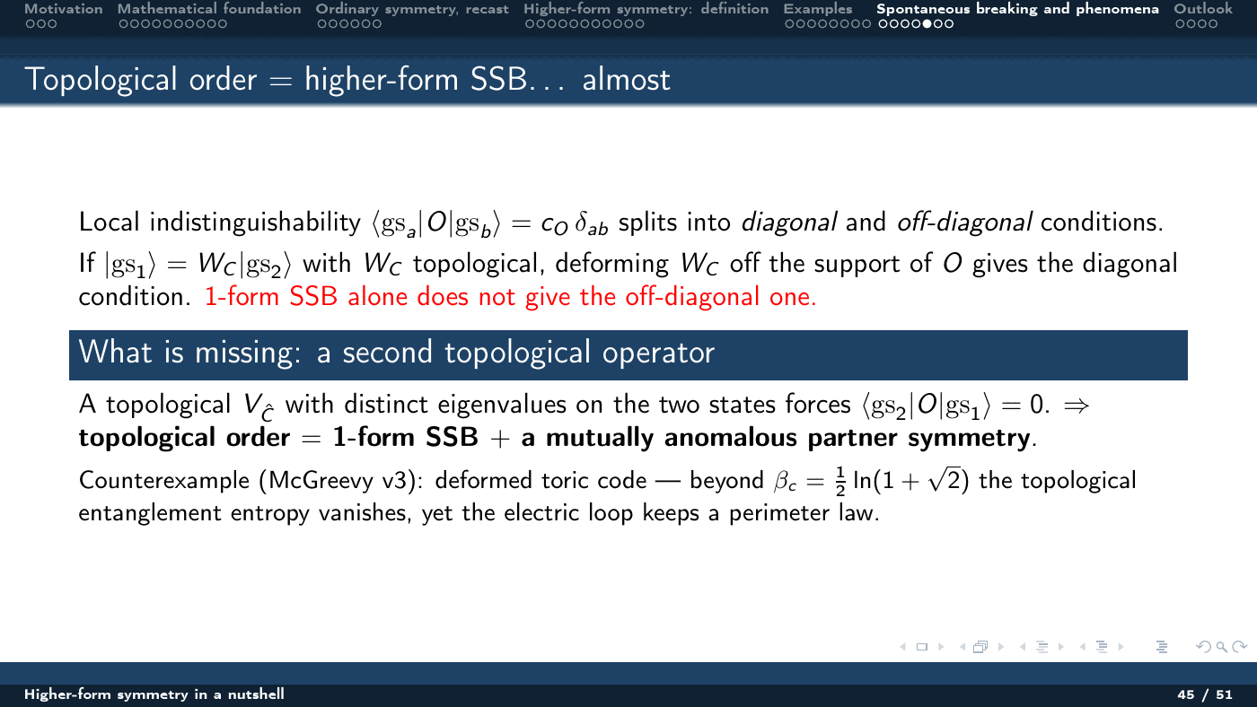 Higher-Form Symmetry in a Nutshell — slides — page 45 of 51